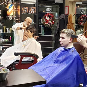 Barbershop interior