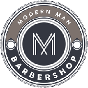 modern man barbershop logo